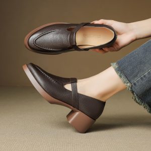 Deep Mouth Flat Shoes Comfortable Slip-On