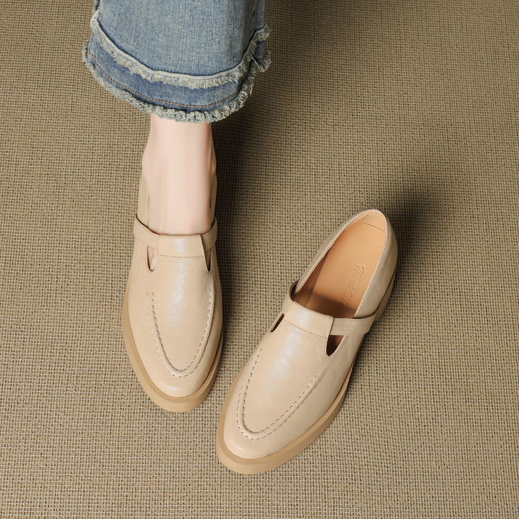 Deep Mouth Flat Shoes Comfortable Slip-On - Image 3