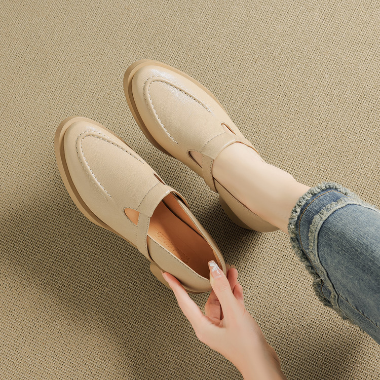 Deep Mouth Flat Shoes Comfortable Slip-On - Image 4