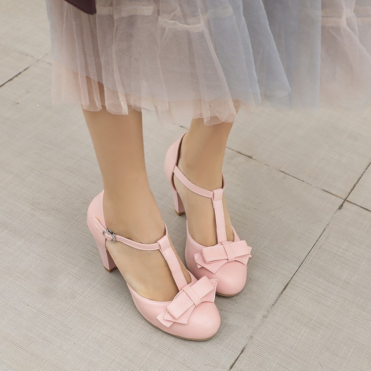 Minimalist Low Heel Buckle Strap Sandals - Image 5