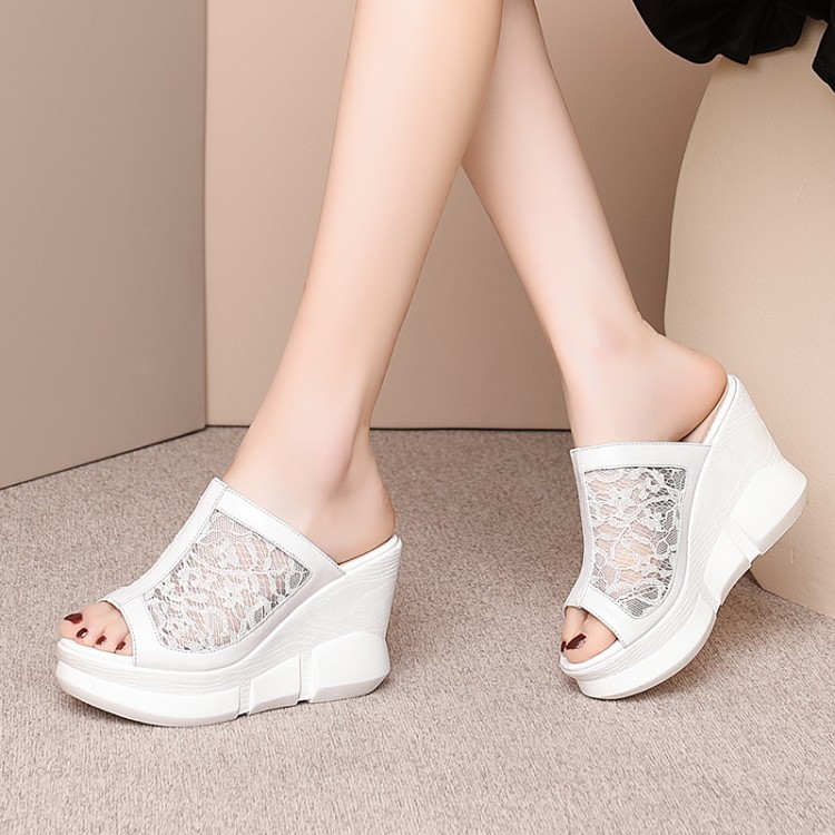 Minimalist Low Wedge Slippers with Leather Upper - Style i.html - Image 3